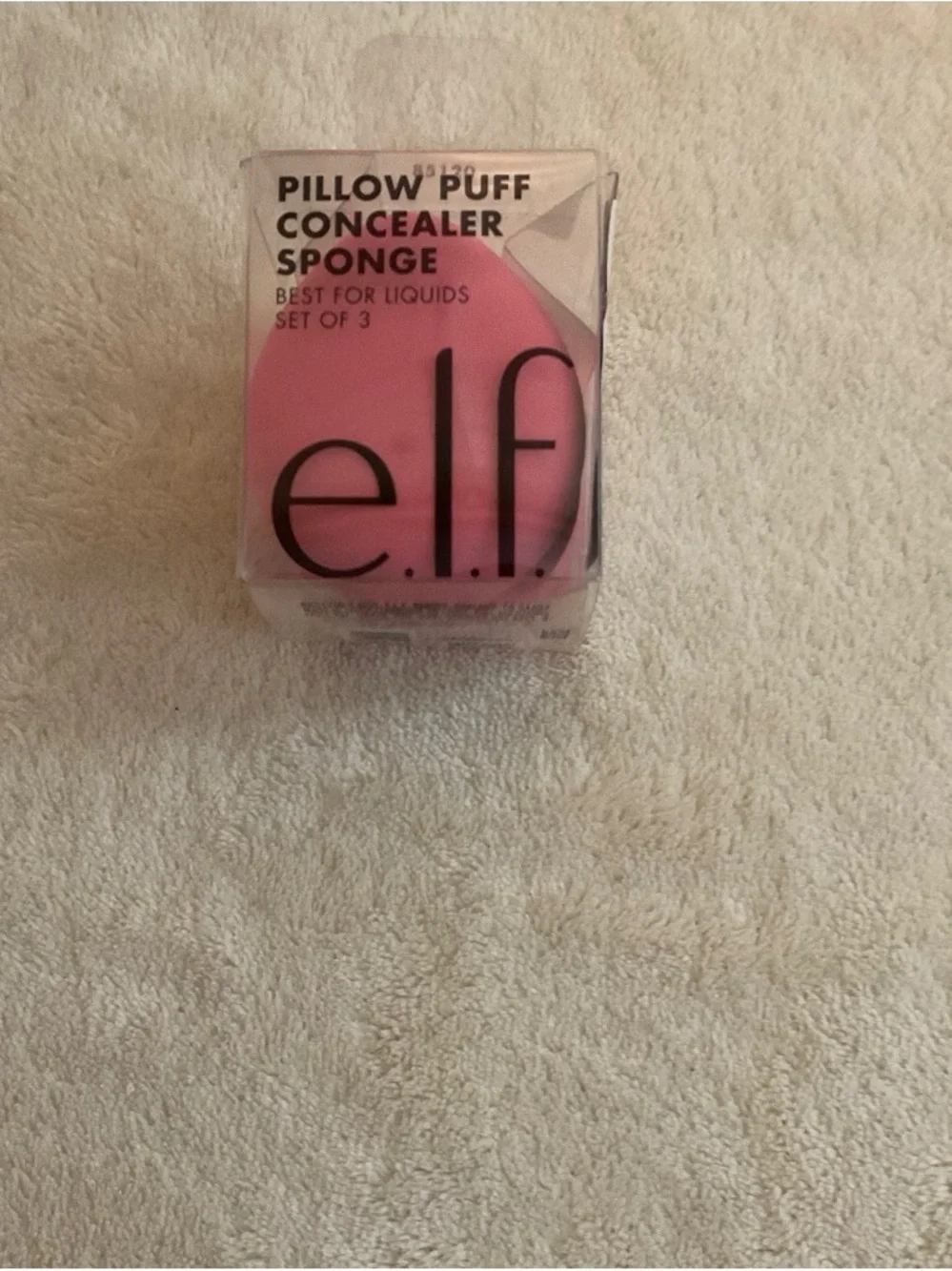 ELF Pink Pillow Puff Concealer Sponge Set of 3